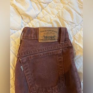 Vintage brown Levi jeans